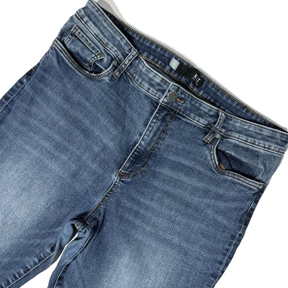 Kut From The Kloth Donna High Rise Ankle Skinny Jeans Distressed Women’s Size 14 - Picture 1 of 12